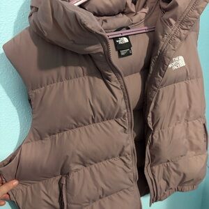 The North Face “Fawn Grey” Puffer Vest